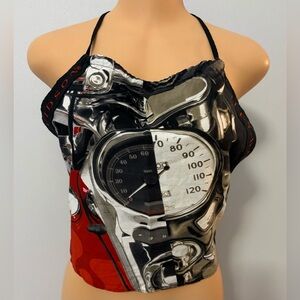 Vintage Y2K Harley Davidson 100 Yr Anniversary Bandana Style Top Women’s Size XL